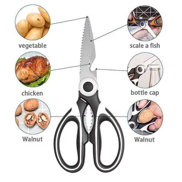 Кухонні ножиці з чохлом з нержавіючої сталі KitchenScissors-2 фото