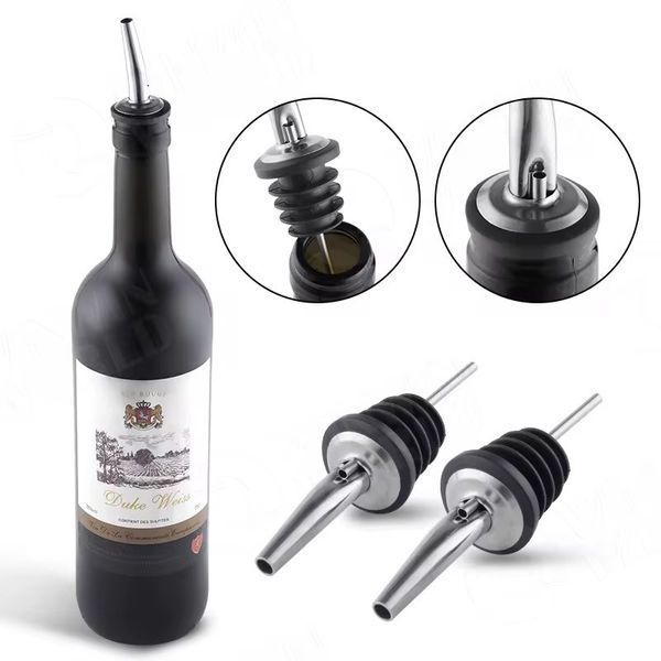 Набор гейзеров пробка-носик дозатор Bar House pourer металлические 4 шт. Серебристый BH-pourer-silv-Set4 фото