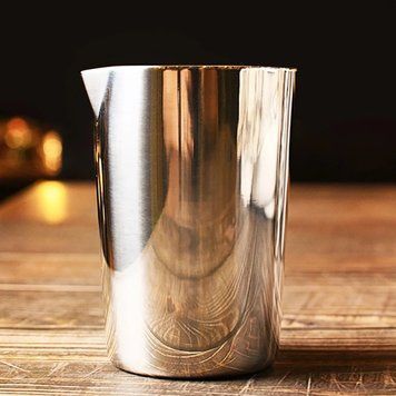Смесительный стакан для коктейлей Bar House из нержавеющей стали Mixing glass 500 мл Серебристый BH-MxGl-Steel-500ml фото