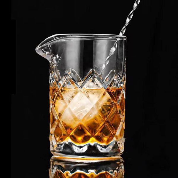 Змішувальний стакан для коктейлів Bar House Diamond Mixing Glass 440 мл BH-MxGlDia-440 фото