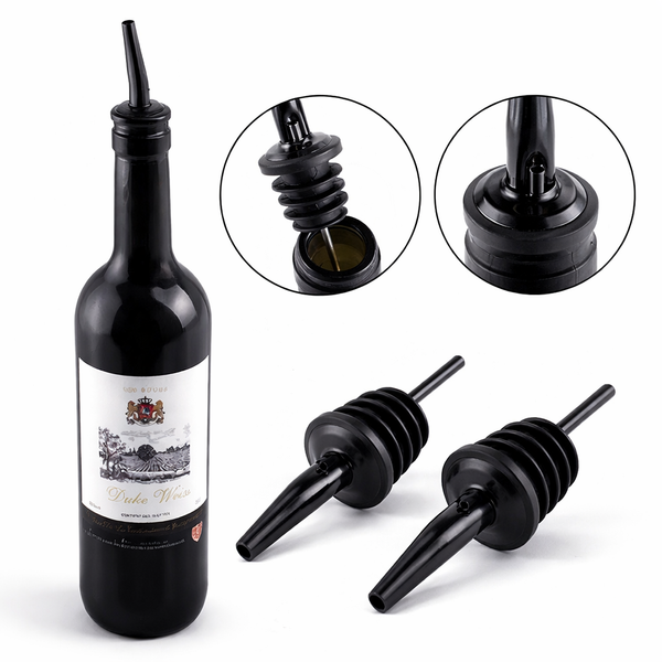 Гейзер пробка-носик дозатор Bar House pourer металевий 1 шт Чорний BH-pourer-black-1pc фото