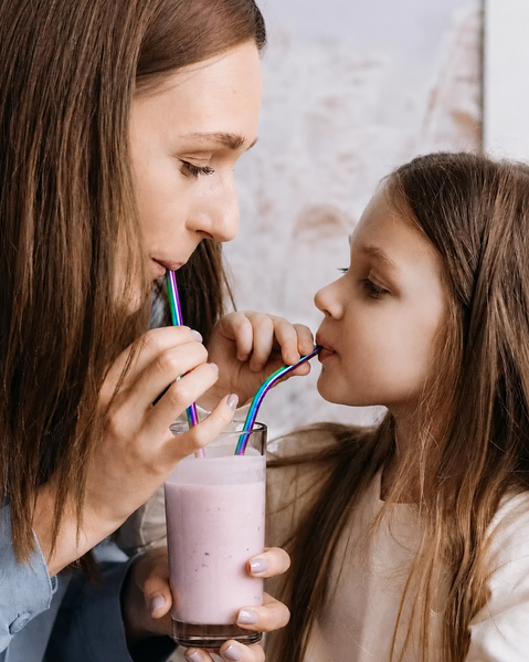 Набор металлических трубочек Premium для напитков (8шт + 2 щетки) экологически чистые многоразовые Радужные MStraw-Set-Rainbow35 фото