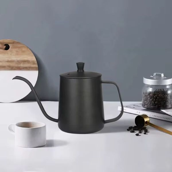 Чайник Premium для кофе с длинным носиком 600 мл Черный CoffeePot-600-Black фото